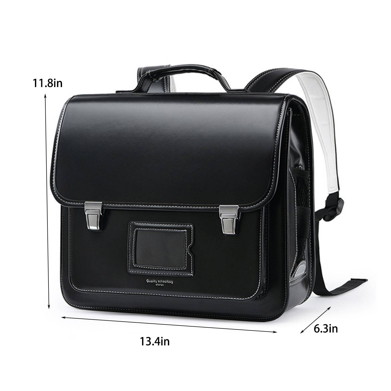 PU Leather Waterproof Kids School Backpack 8