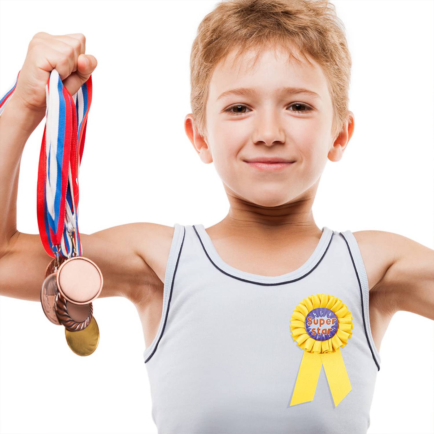 1.7inch Satin Rosette Award Ribbons 7