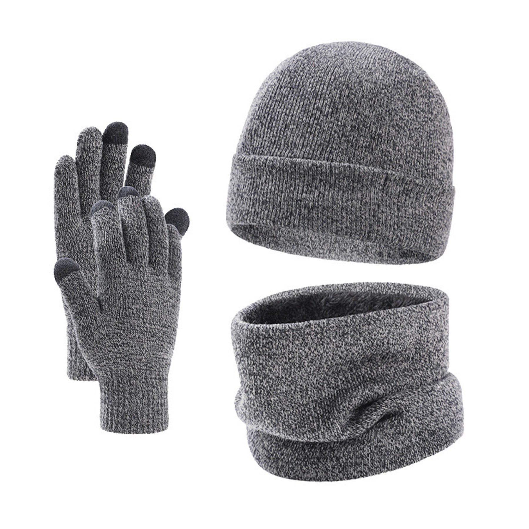 Winter Hat Scarf Glove Set 4