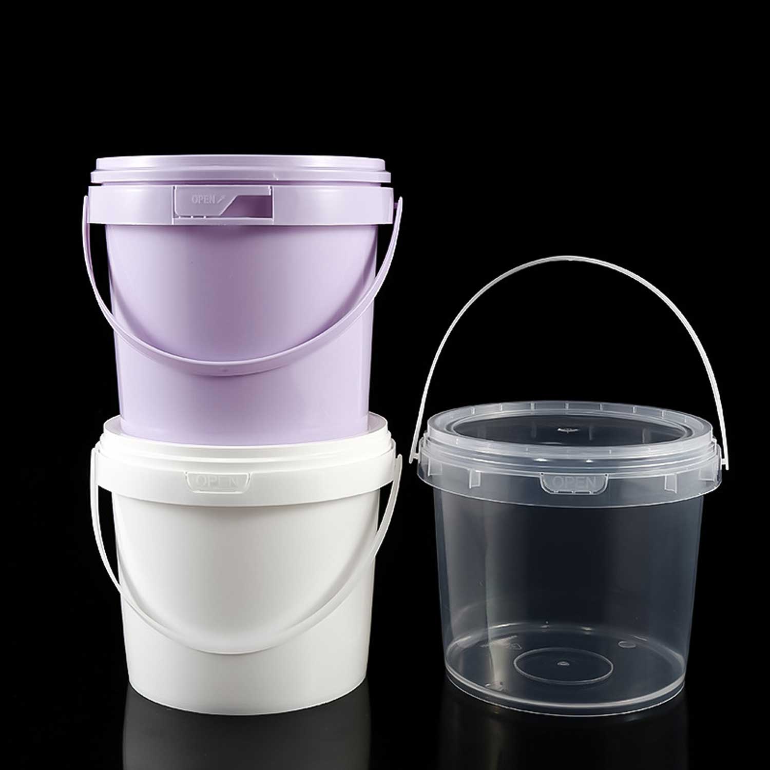Pet Snack Storage Bucket - 500g Plastic Handled Container 1