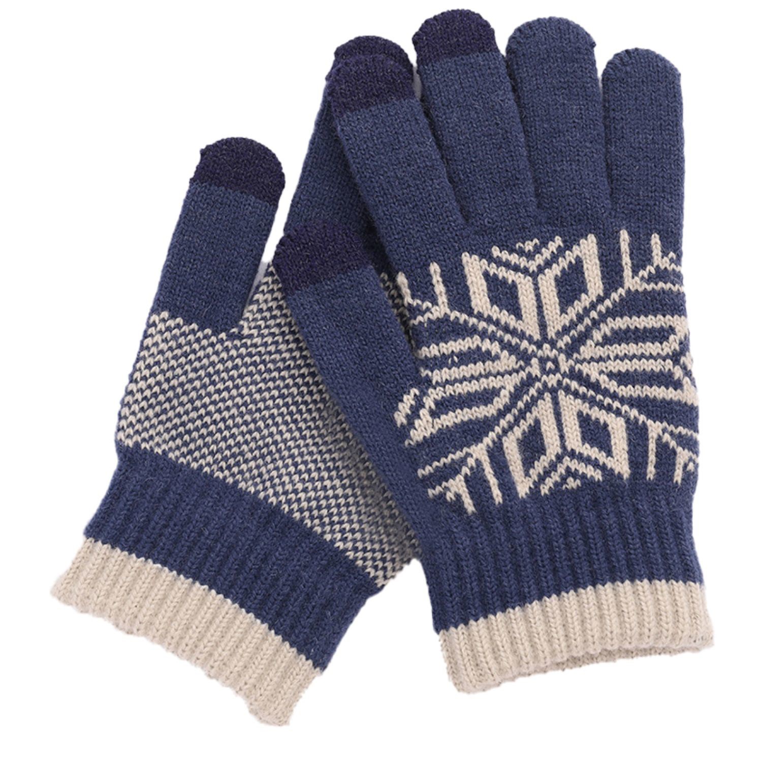 Cold Resistance Adult Male Gloves w/ 3 Finger Touch 2