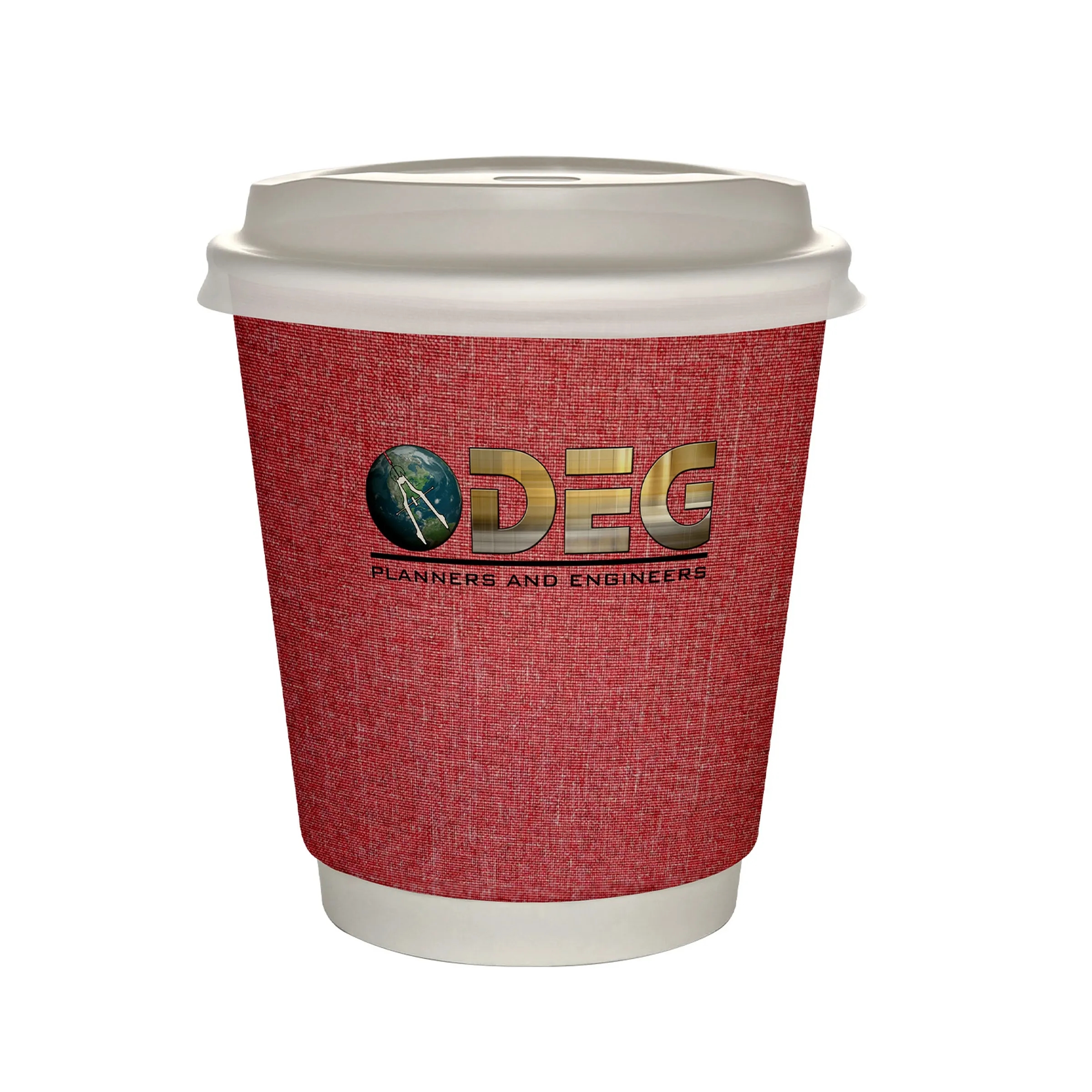 10 oz Full Color Ridge Insulated Paper Cup With Lid 8