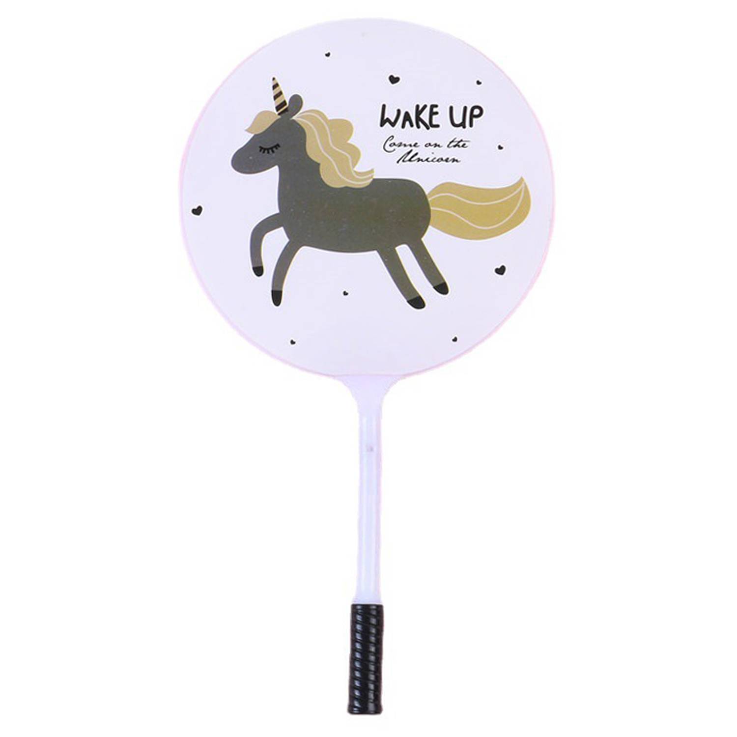 Multifunctional Plastic Handheld Unicorn Fan w/Ballpoint Pen 4