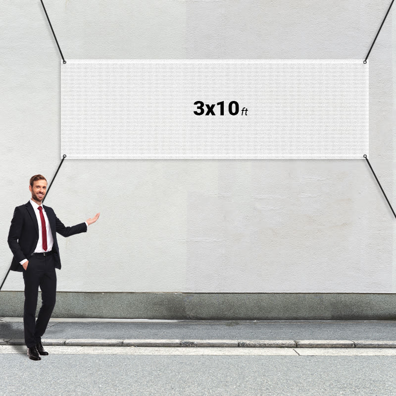 Custom 3' X 10' Mesh Banners 3