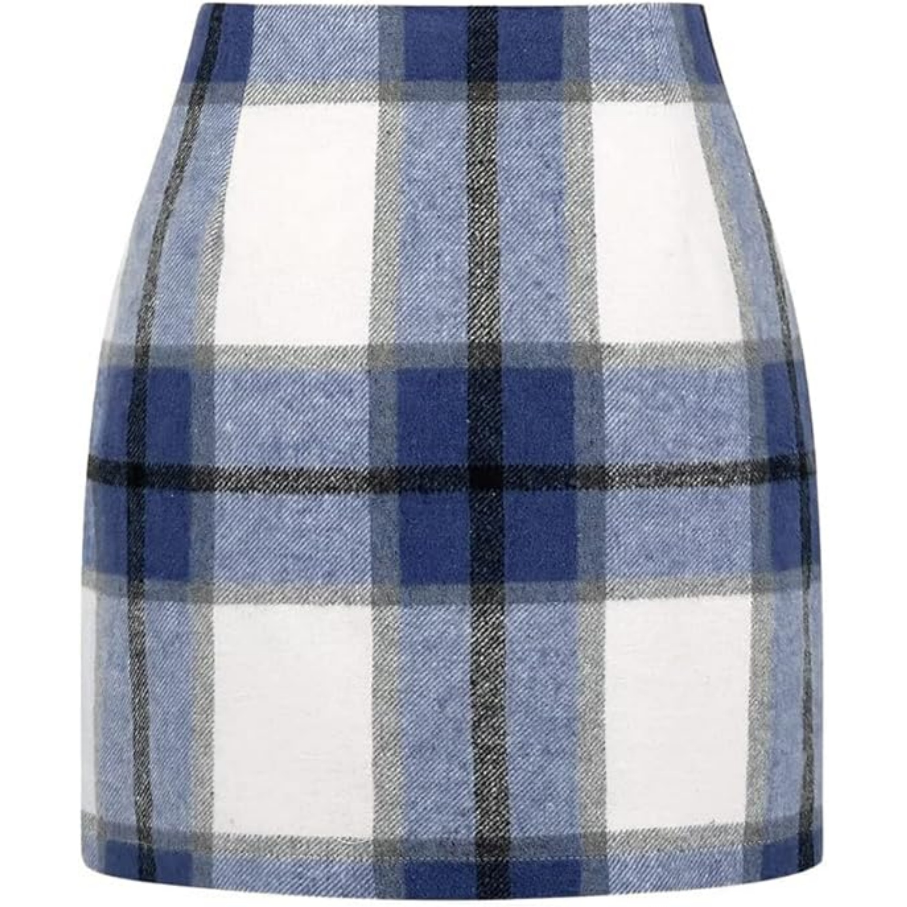 Womens Wool Plaid Mini Skirt 26