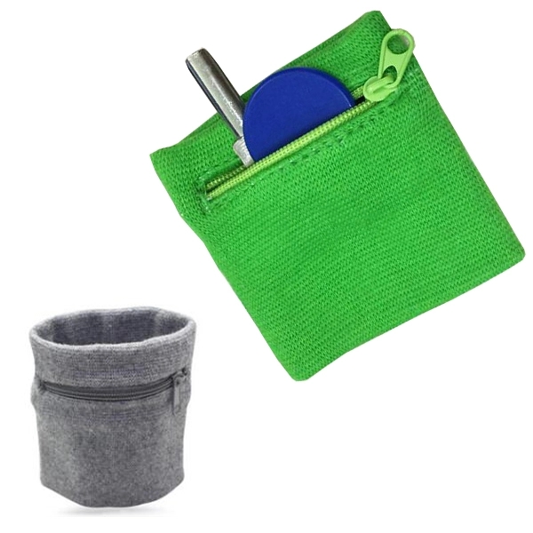 Sports Wristband with Zipper Pocket 5