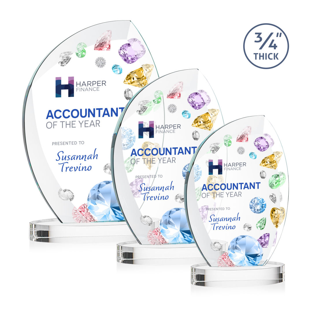 Wichita VividPrint™ Award on Alberton Base - Gold