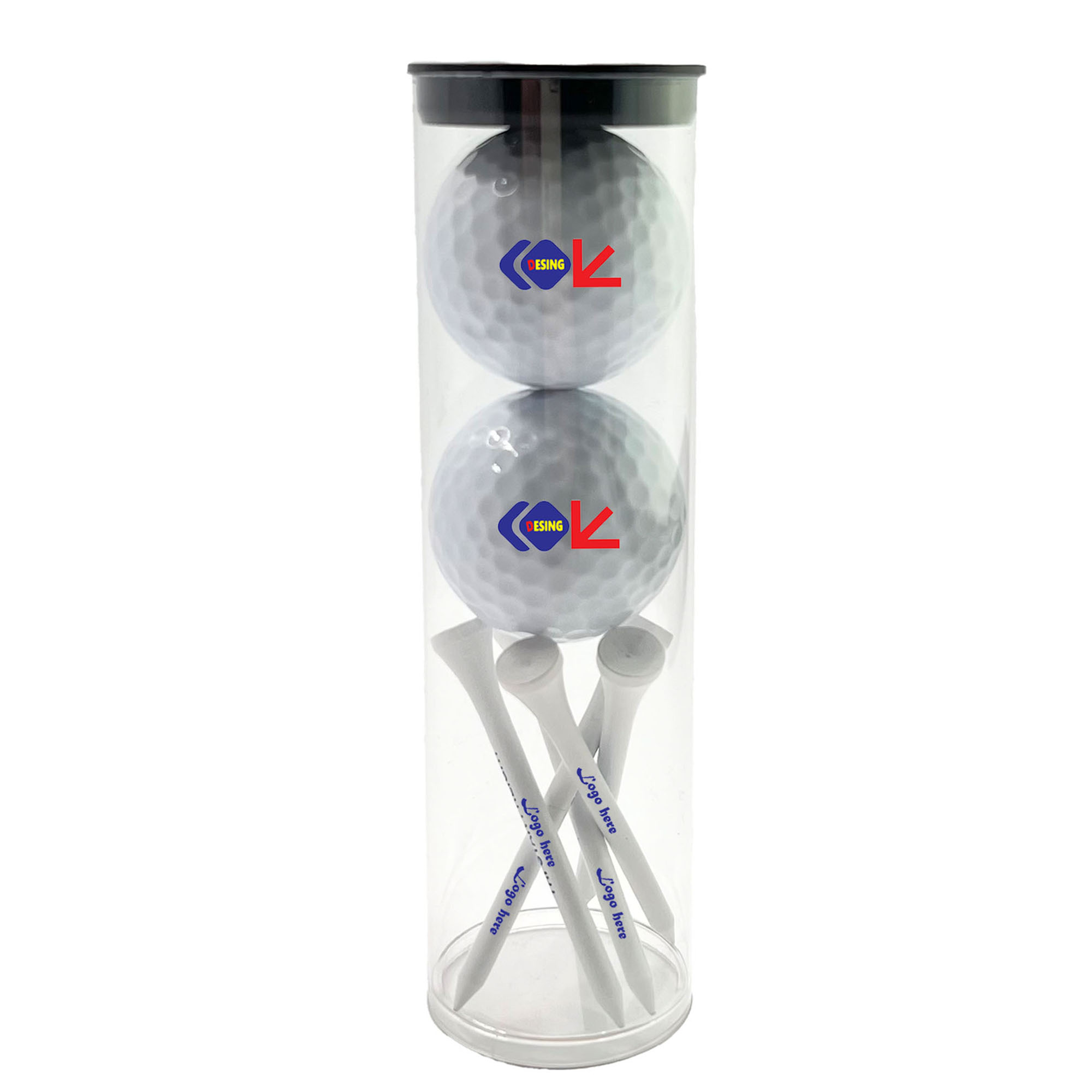 Custom Golf Ball and Tee Set 2