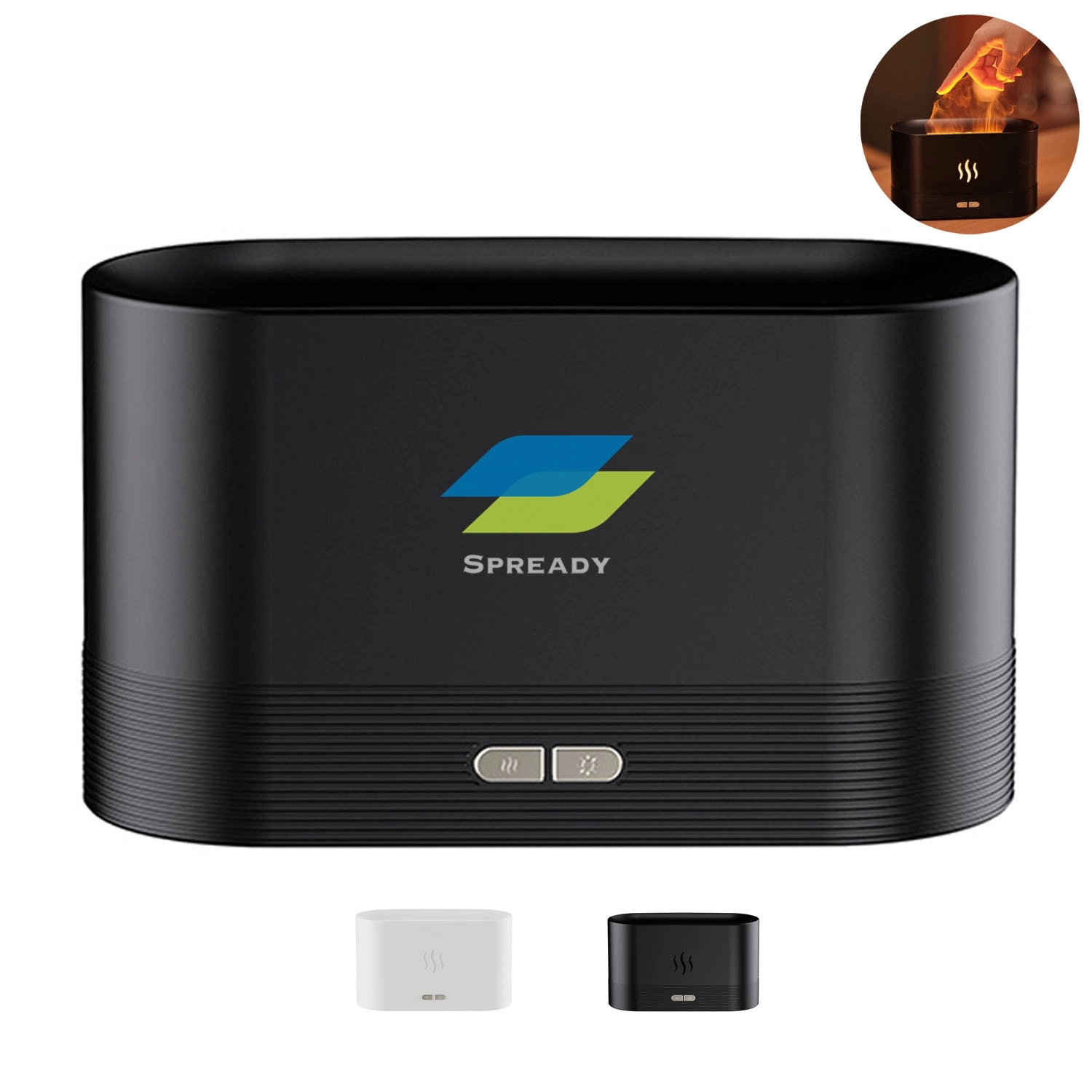 Aroma Diffuser Humidifier With Fire Flame Effect For Home 1
