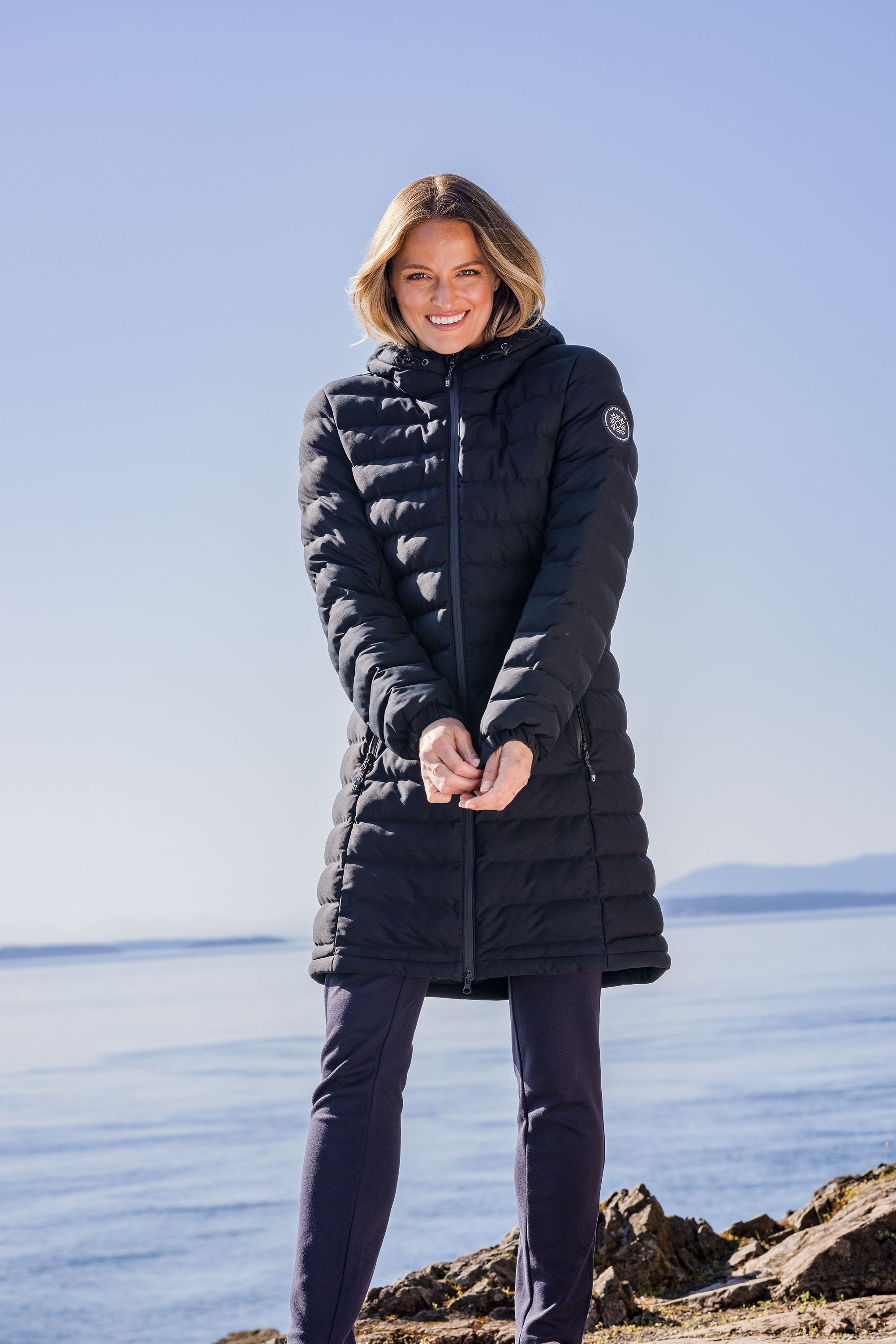 Mission Ridge Repreve Eco Insulated Womens Long Puffer Jacket