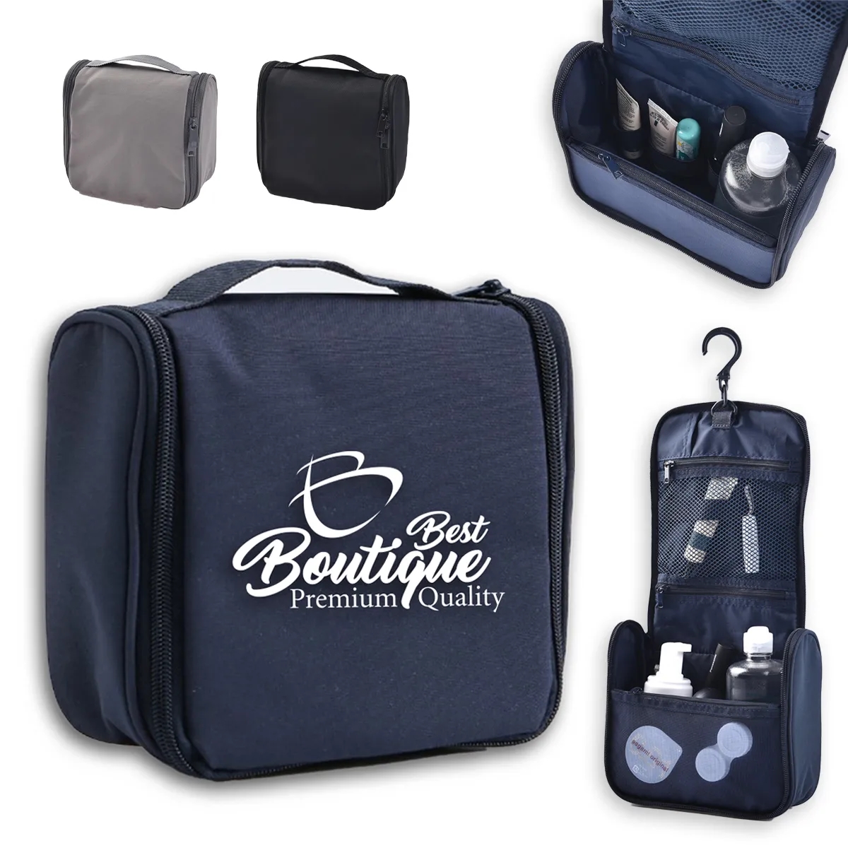 Travel Toiletry Cosmetic Makeup Bag Waterproof Organizer 8