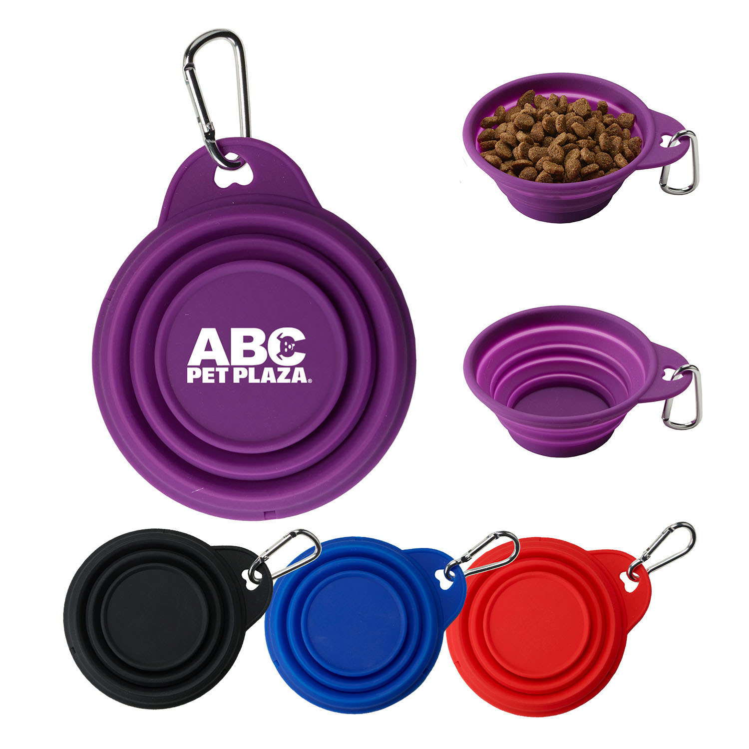 Collapsible Pet Bowl with Carabiner, 8 oz. 3