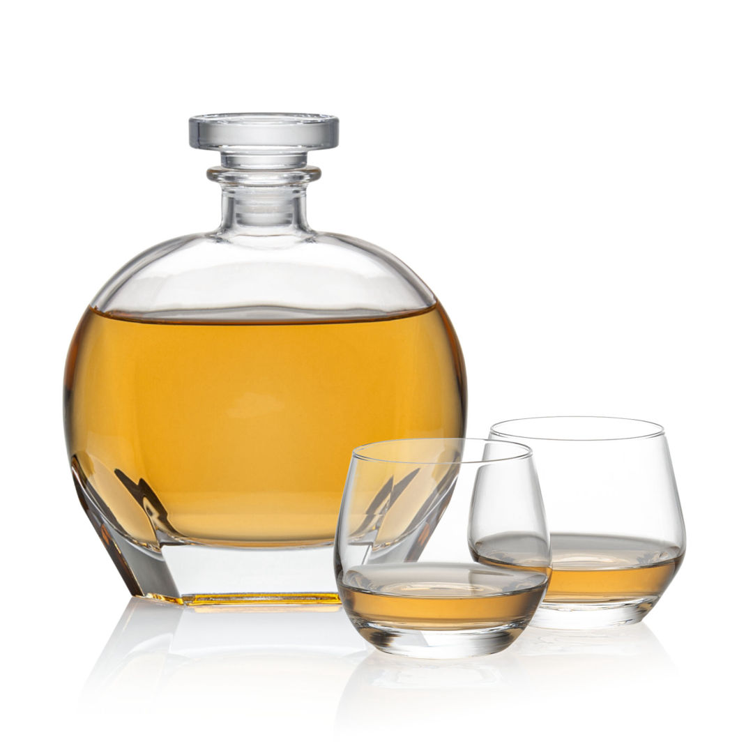 Bexley Decanter Set, custom glassware with logo imprint 4