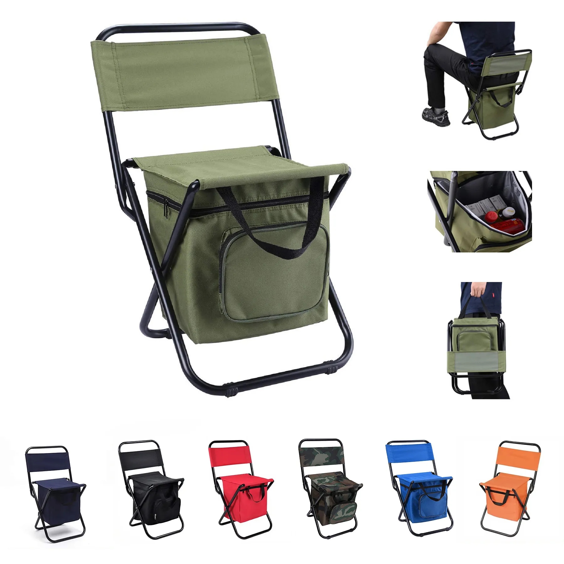 Camping Stool with Insulated Bag 1