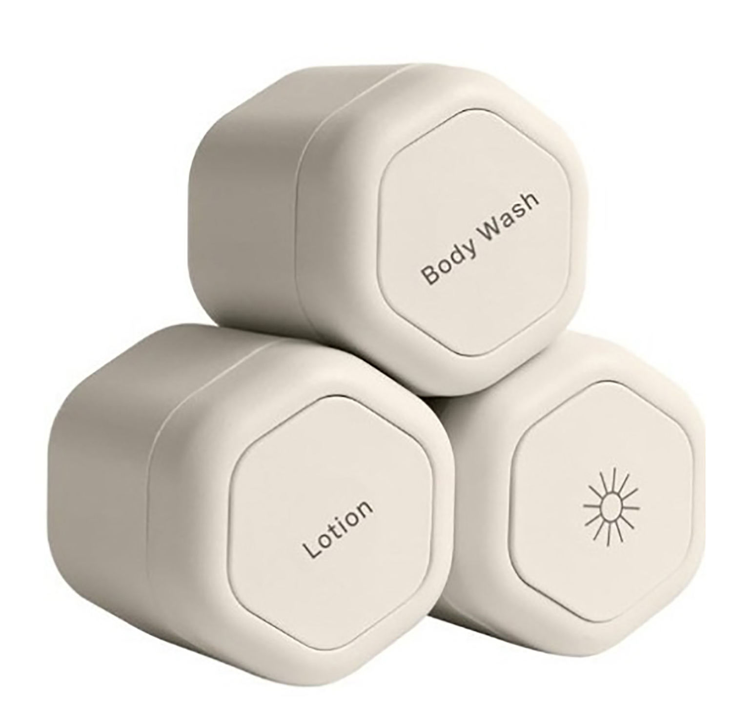 3 Pcs Travel Plastic Magnetic Leakproof Container Set 4