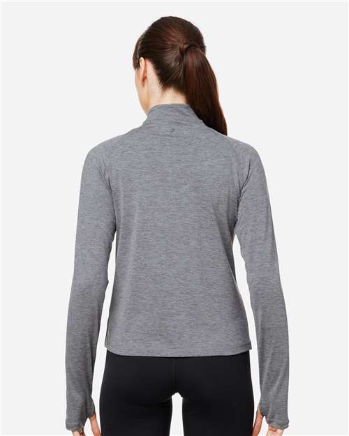Women's Fairway Marbled Jersey Quarter-Zip Pullover - PDP8023 13