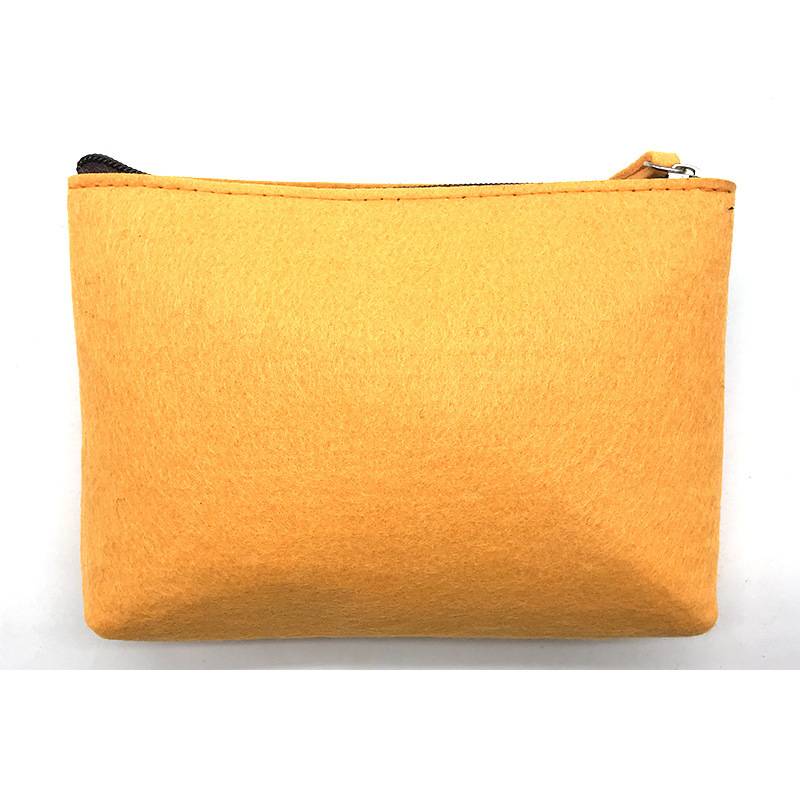 Felt Fiber Makeup Pouch Organizer Pen Gadgets Case 4