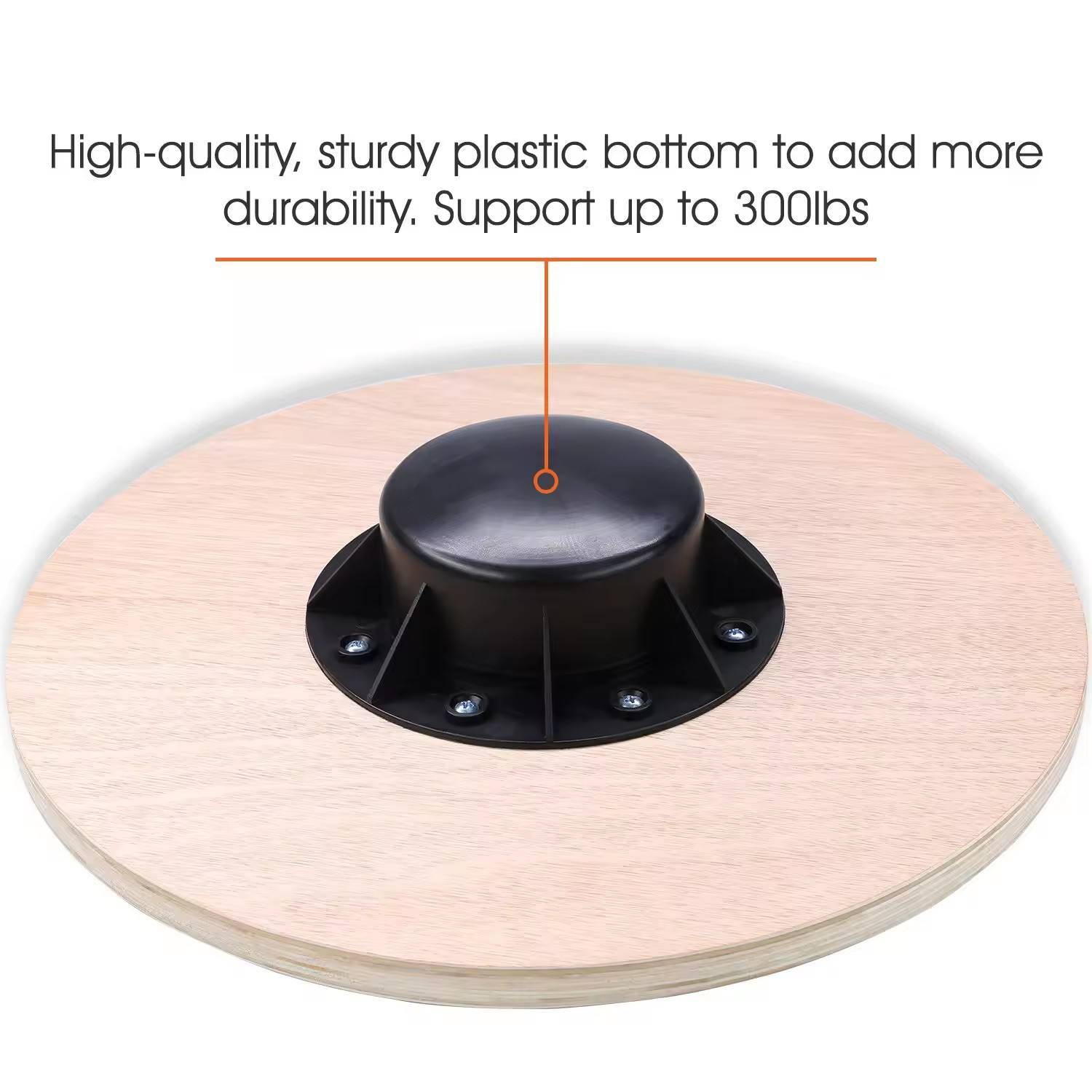 Wooden Non Slip Wobble Balance Board 4