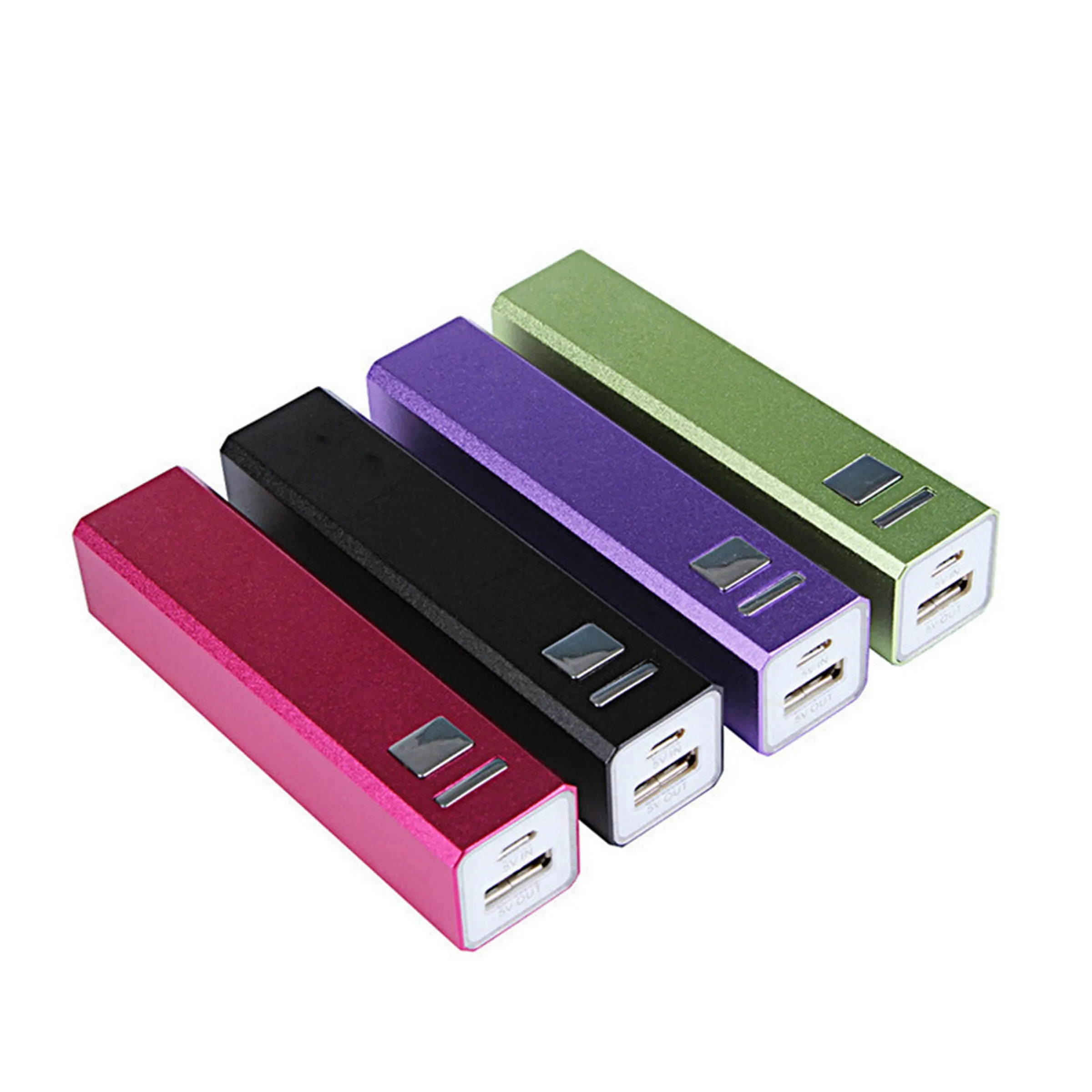 Alloy Single-Section Square Tube Mobile Power Bank 4