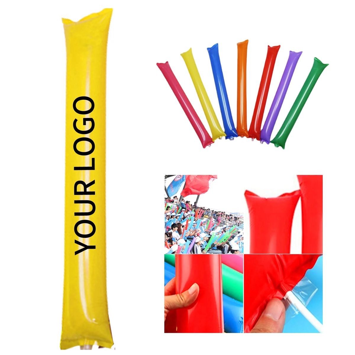 Silkscreen Printed Inflatable Cheer Stick for Promotions 1