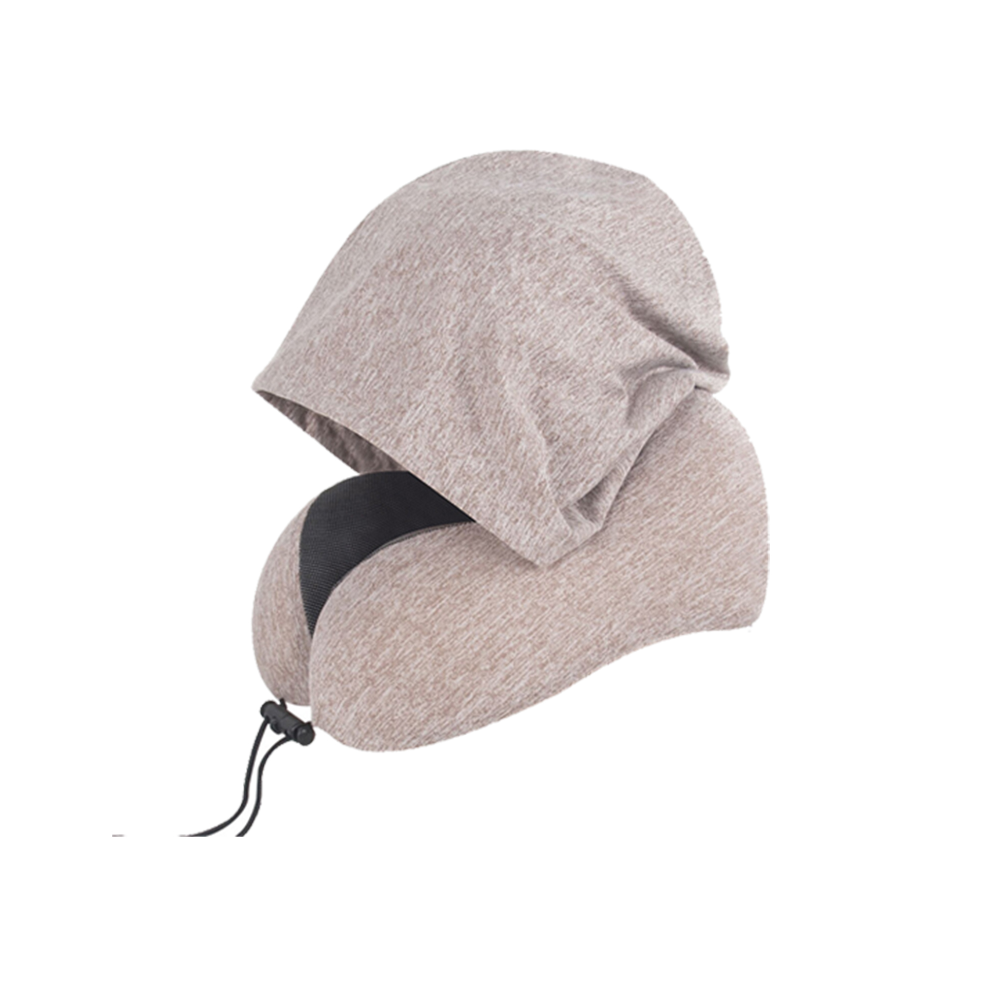 Hooded Travel Neck Pillow with Memory Foam 7