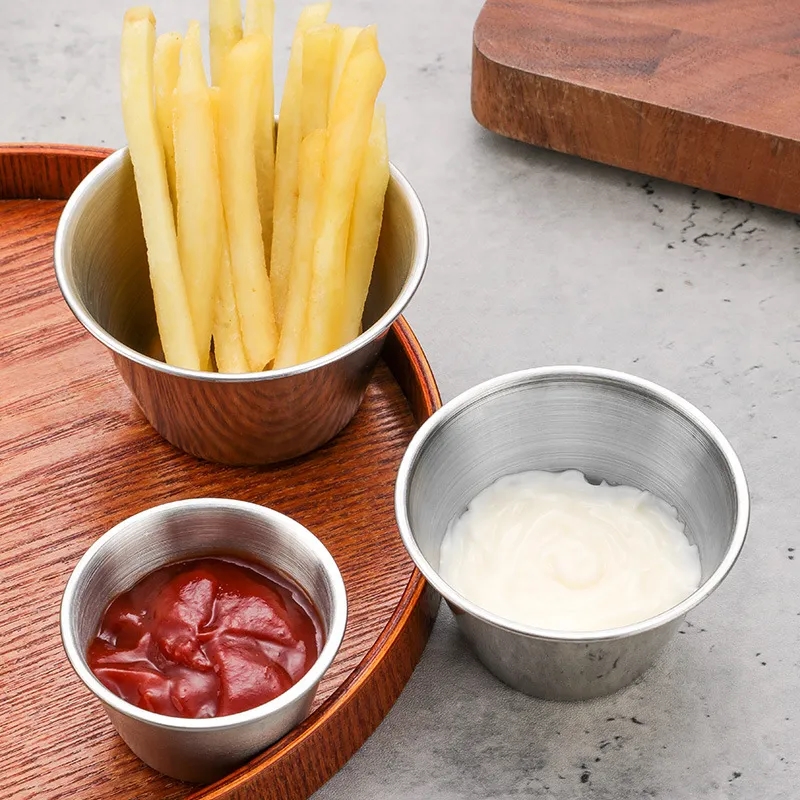 2.5 oz Stainless Steel Dipping Sauce Cup 6