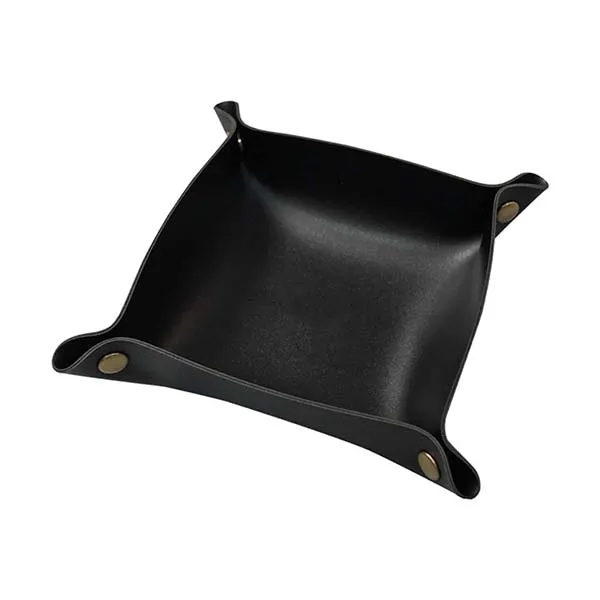 Foldable Leather Valet Tray 5