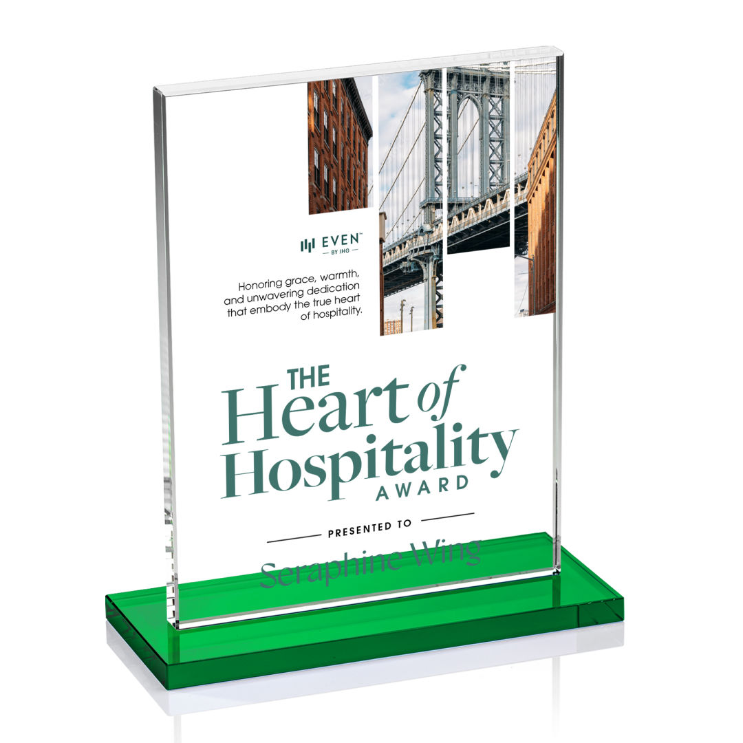 Emperor VividPrint™ Award - Green (Horiz) 18
