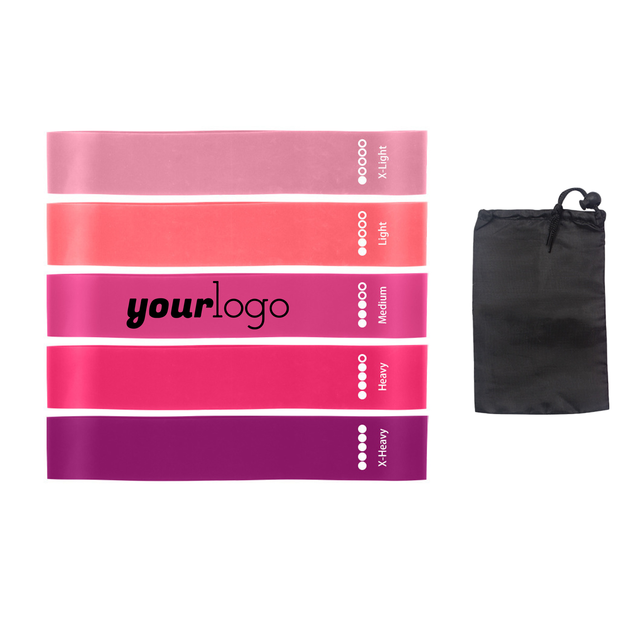 Eco-Friendly Latex Resistance Bands Set with Guide 3