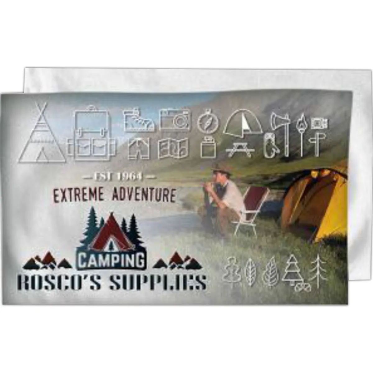 Sublimated Microfiber Terry Sports Towel, 15x25 1