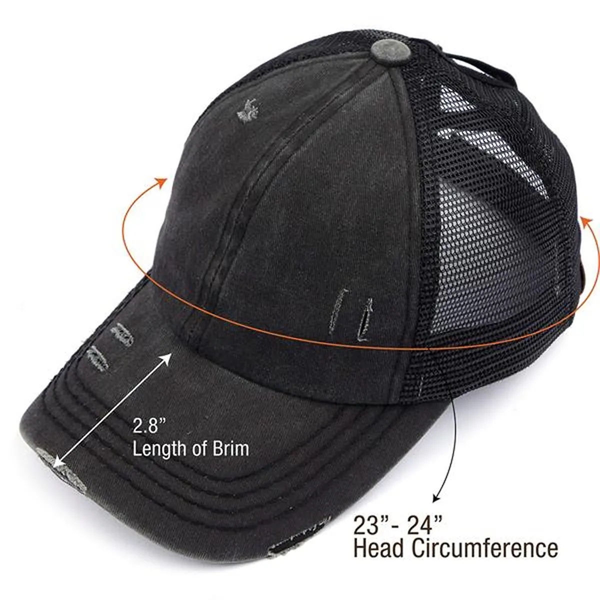 Criss Cross Ponytail Hat 4