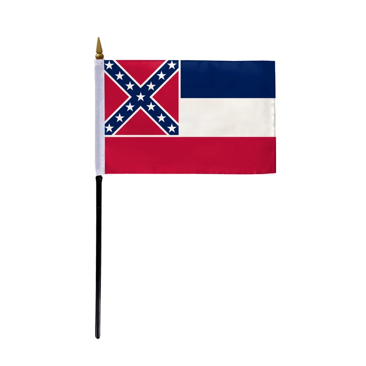 4"x6" & 12"x18'' Mississippi ePoly Printed Stick Flags 2