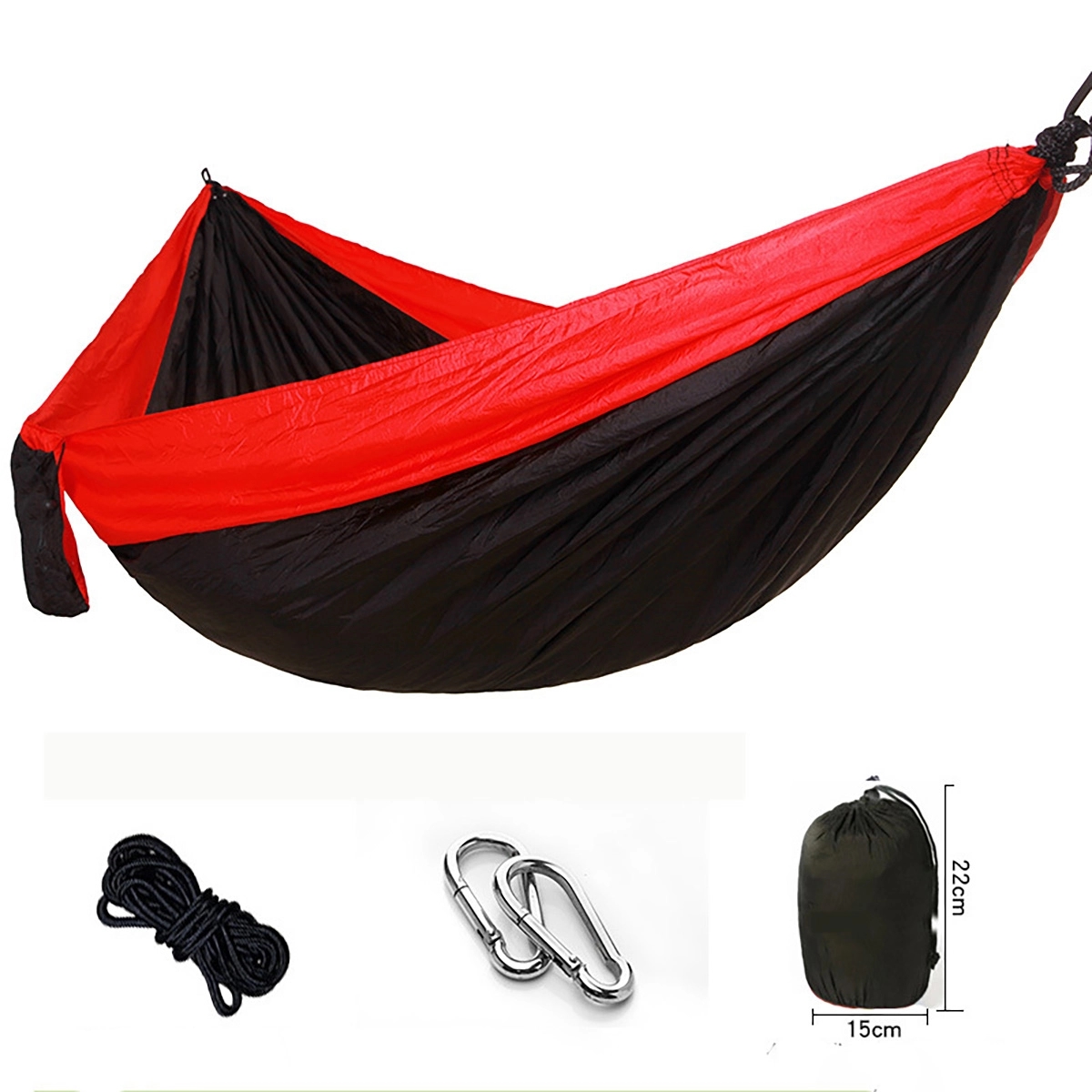 Outdoor Portable Lightweight Nylon Swing Bed Hammock 2