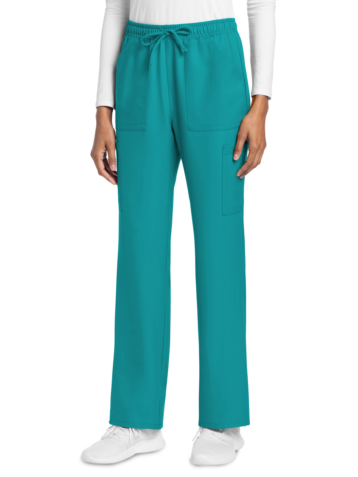 Cherokee - WW Originals Ultra - Women's 4-Pocket Drawstring Cargo Pant 28