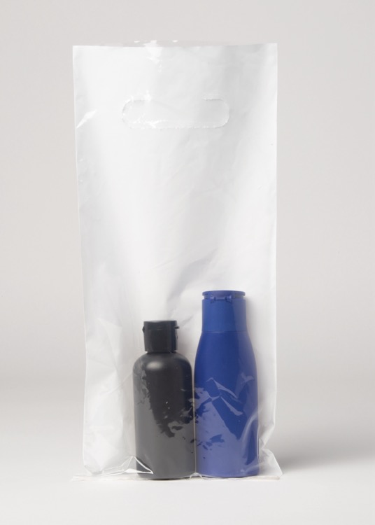 Full-color White with Clear Back Plastic Bag 6" x 13" 3