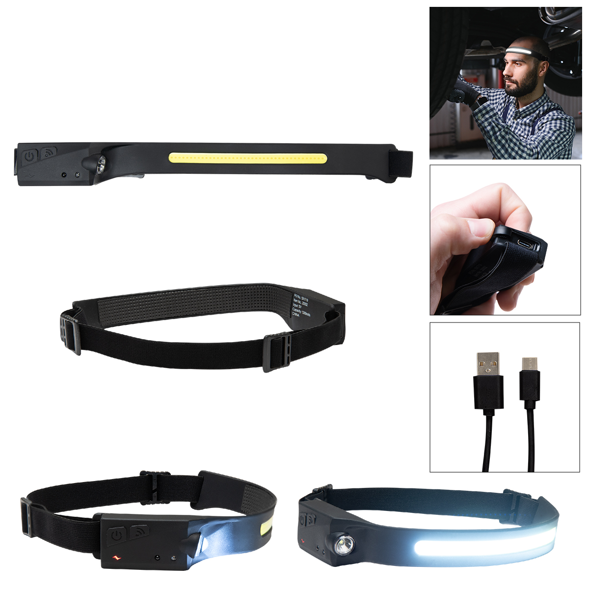 Rechargeable Cob Headlamp 2