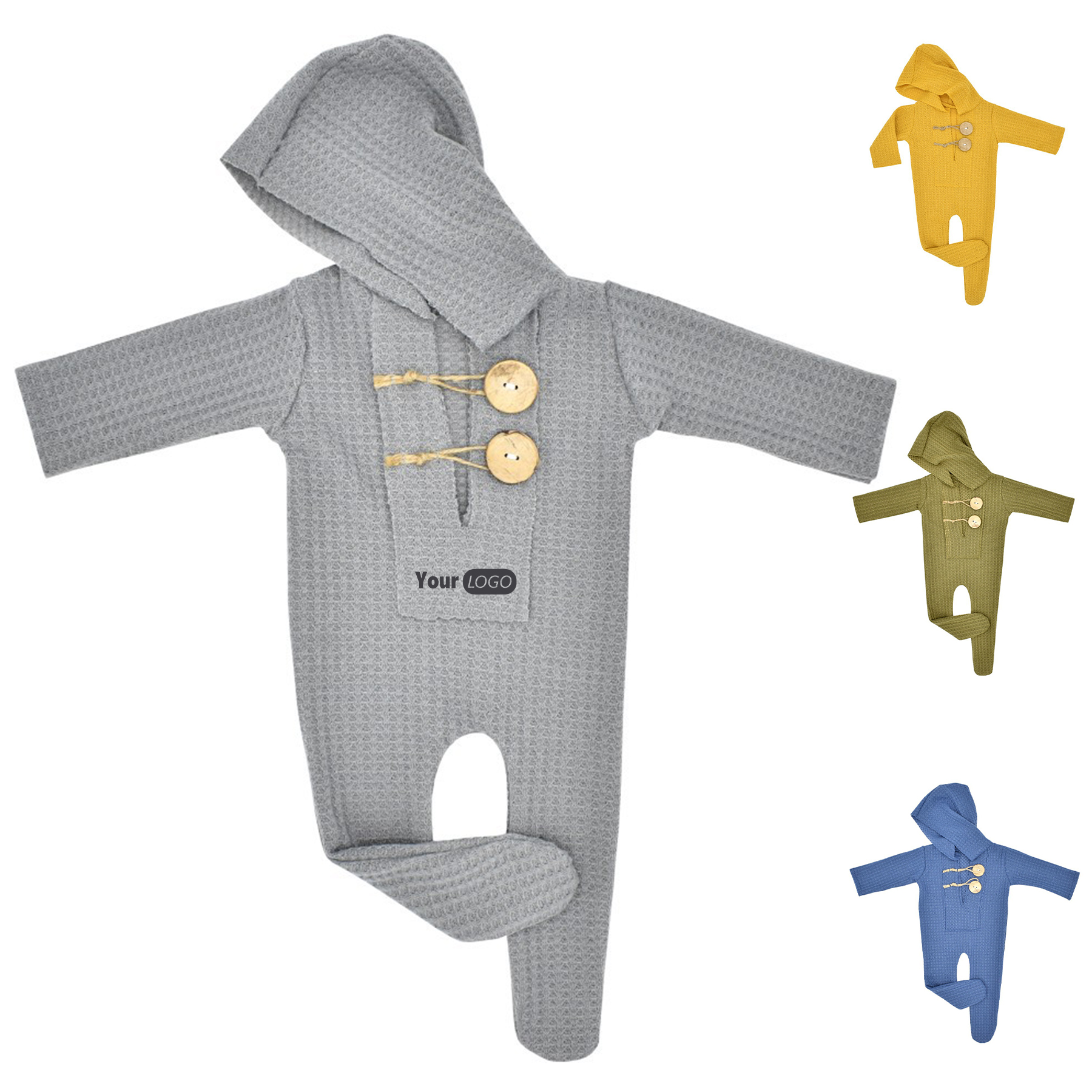Baby knitted one-piece photo studio photo suit 1