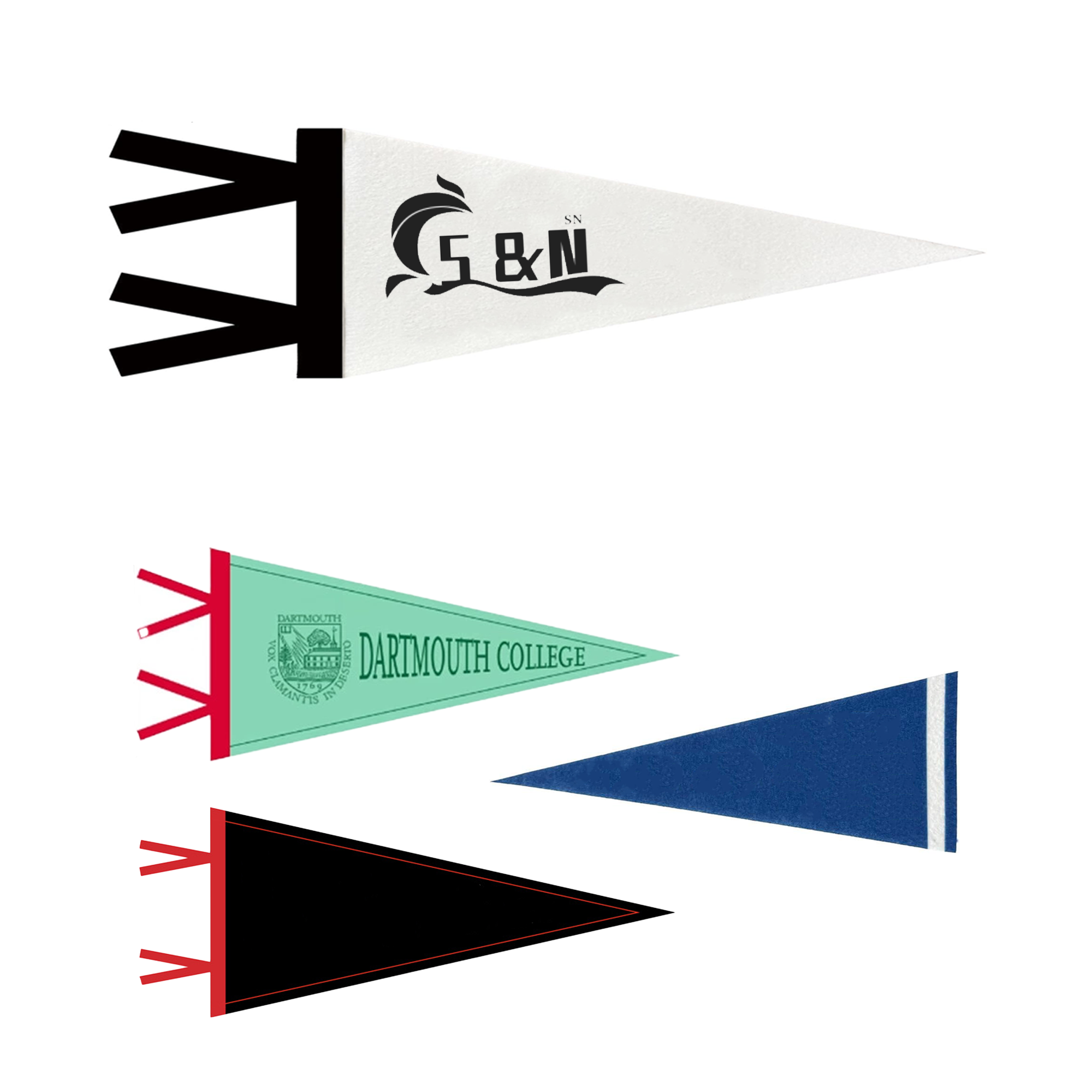 Hangable Felt Triangular Flag 3