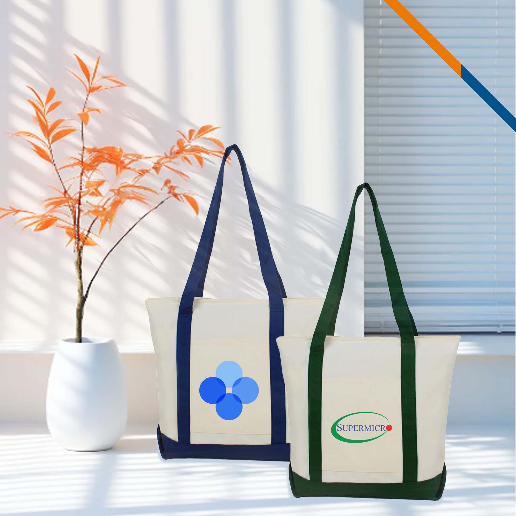 Emott Boat Tote Bag, custom tote bag with logo imprint 7