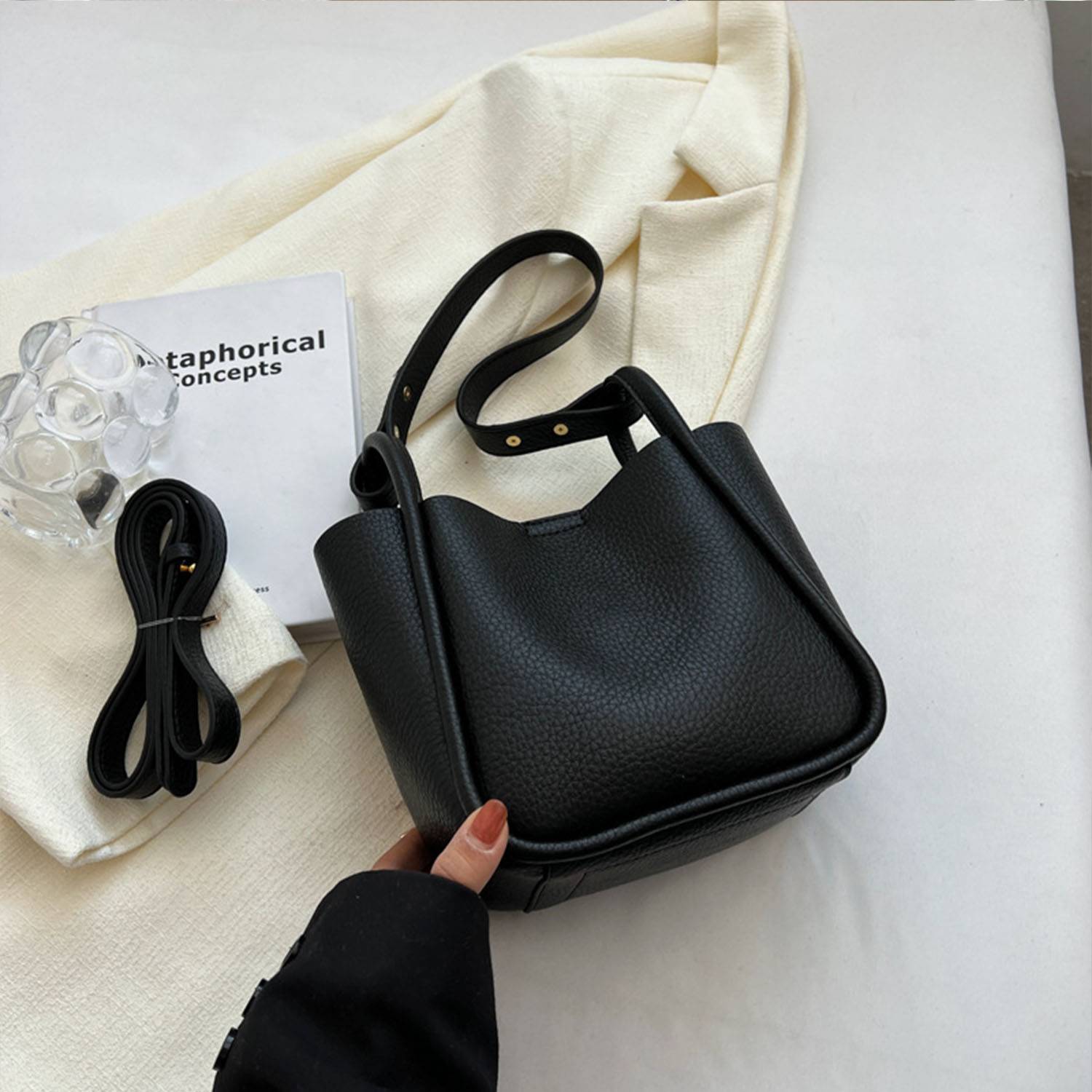 PU Leather Large Capacity Crossbody Bag For Women 2