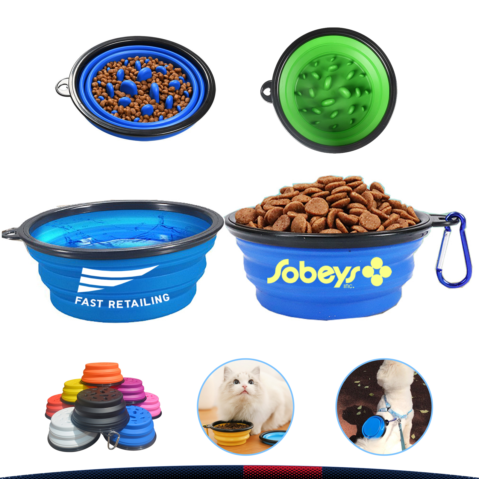 Foldable Slow Feeder Pet Bowl 4