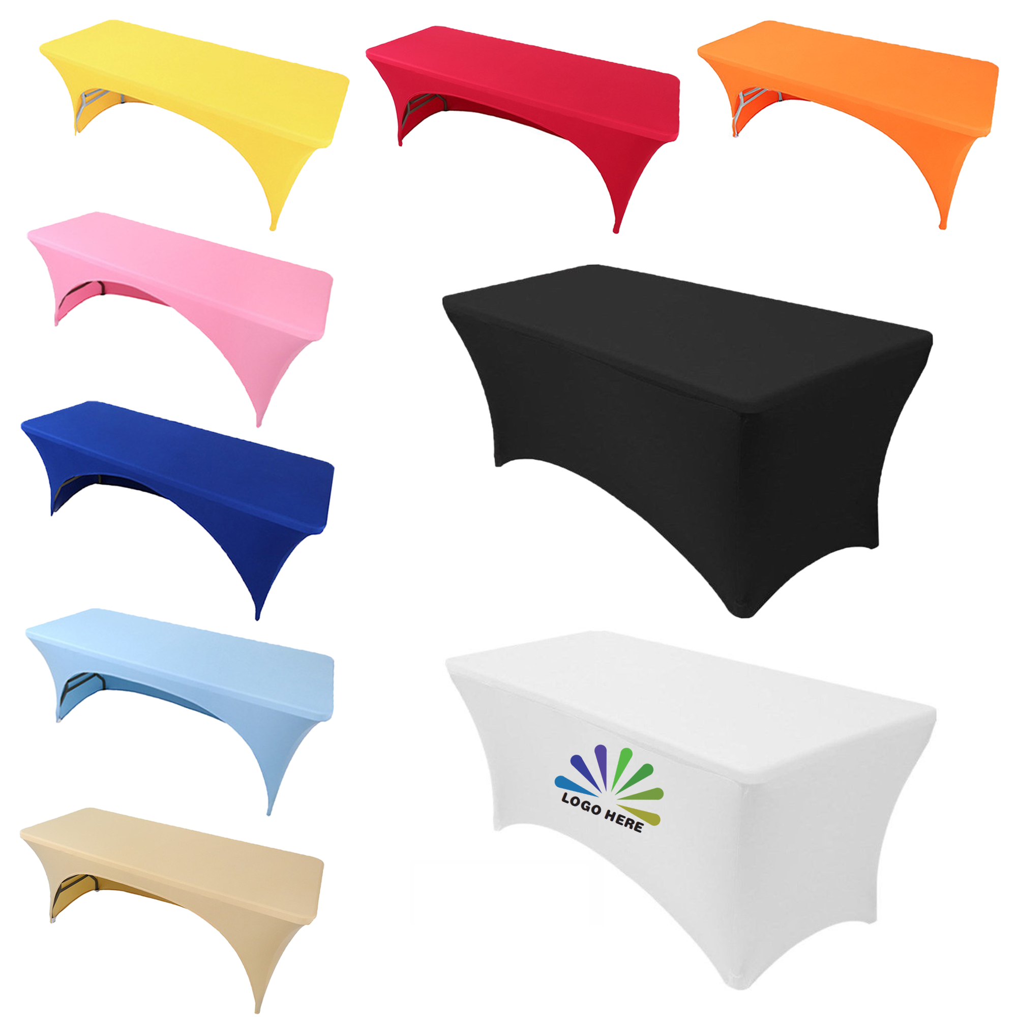 Washable Rectangular Stretch Tablecloth MOQ1 2