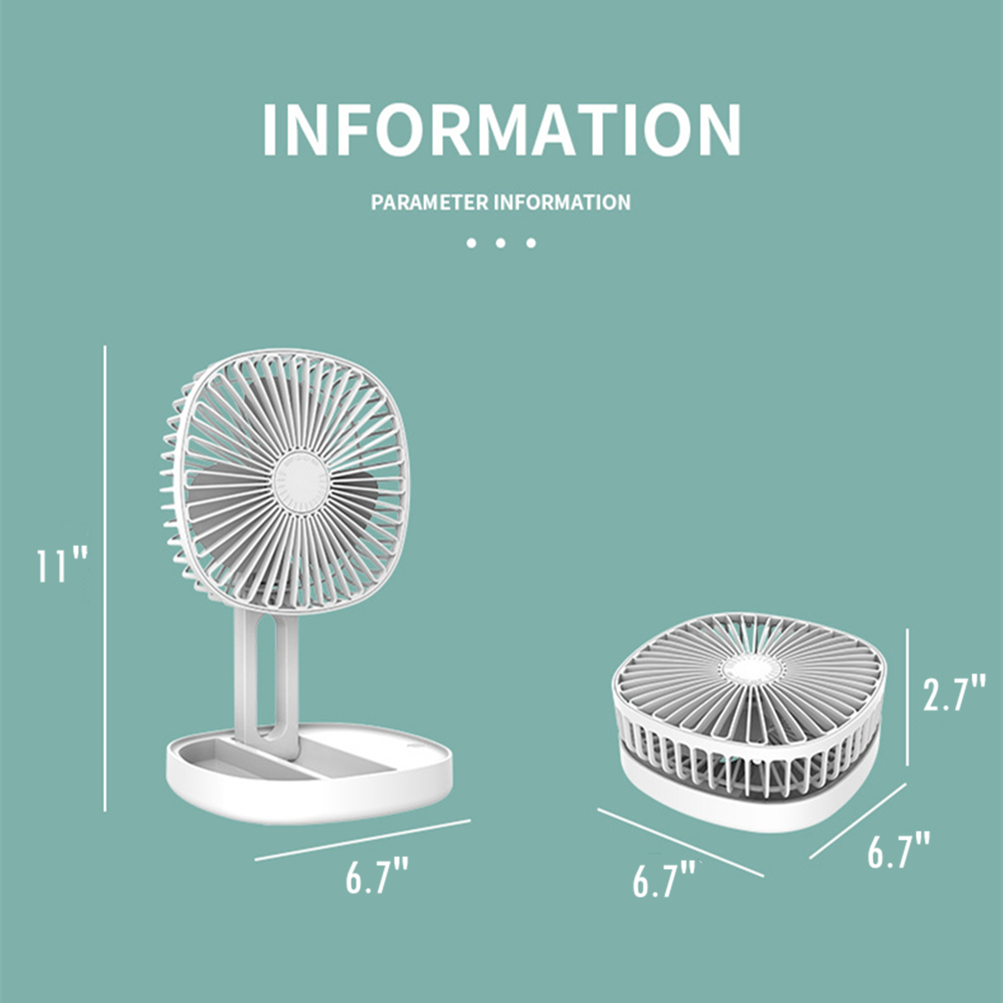 Battery Operated Folding Desk Fan 6