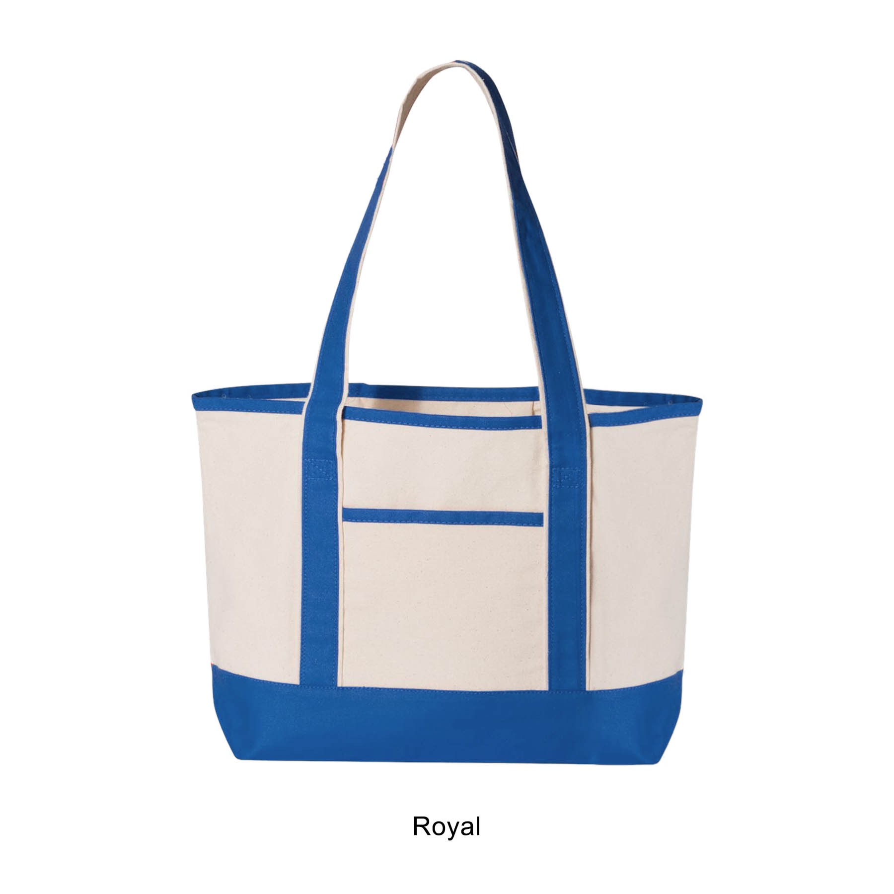 12 oz. Small Heavy Canvas Deluxe Pocket Tote Bag_R116BT 14