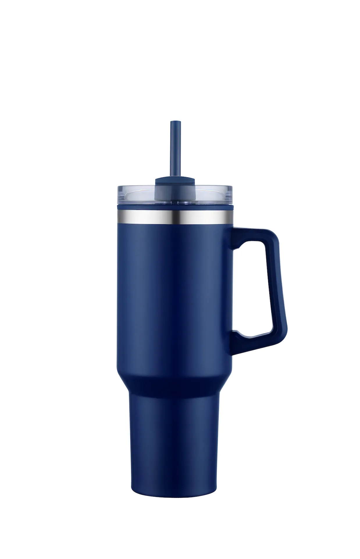40oz Insulated Travel Mug w/ Handle and Straw