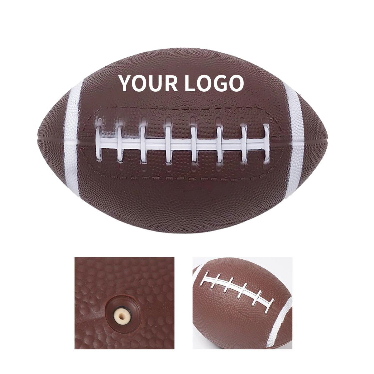 Machine Sewn PU Leather Football Ball Size 9 4