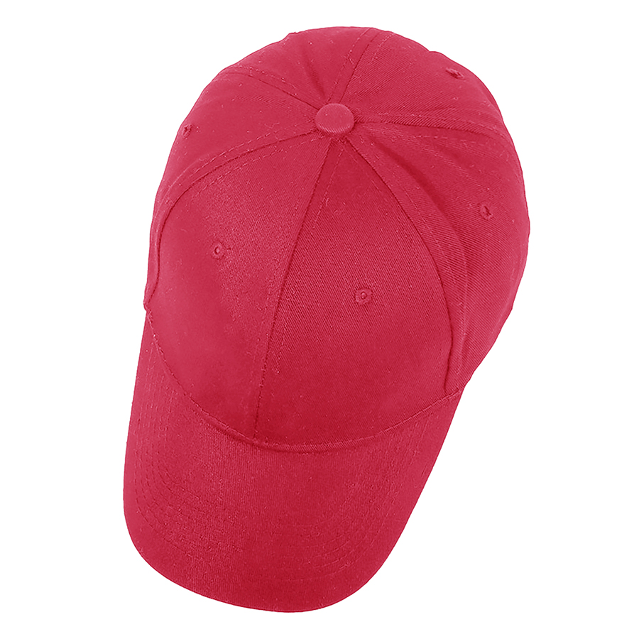 Stock Solid Color Cotton 6-Panel Baseball Cap w/ D-Ring 38
