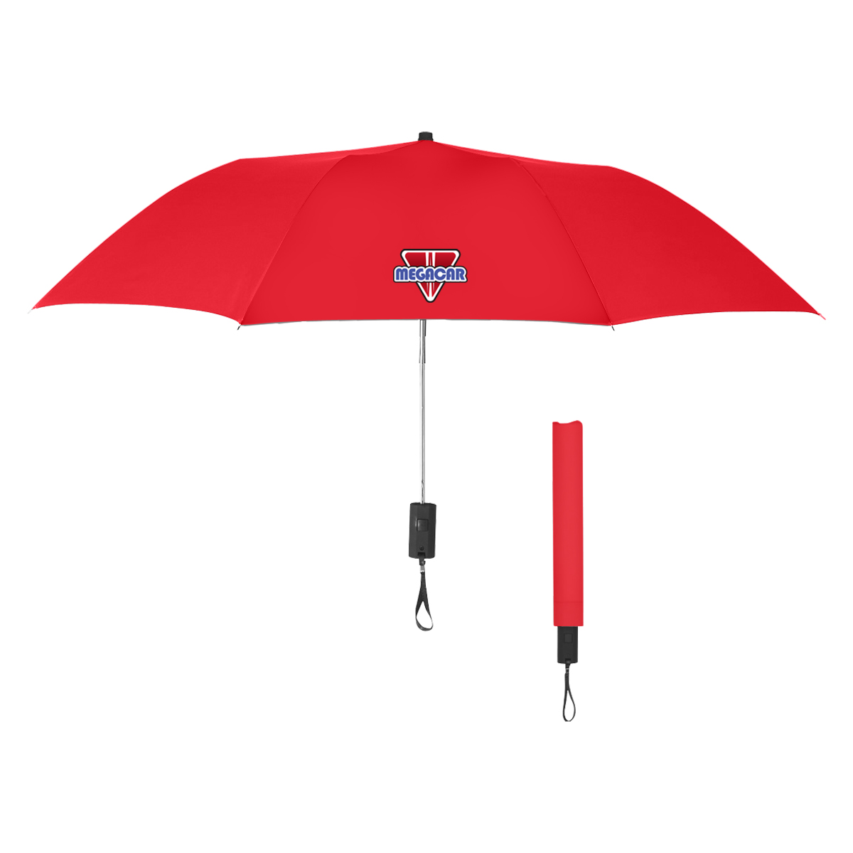 44" Arc Automatic Open Telescopic Folding Umbrella 10