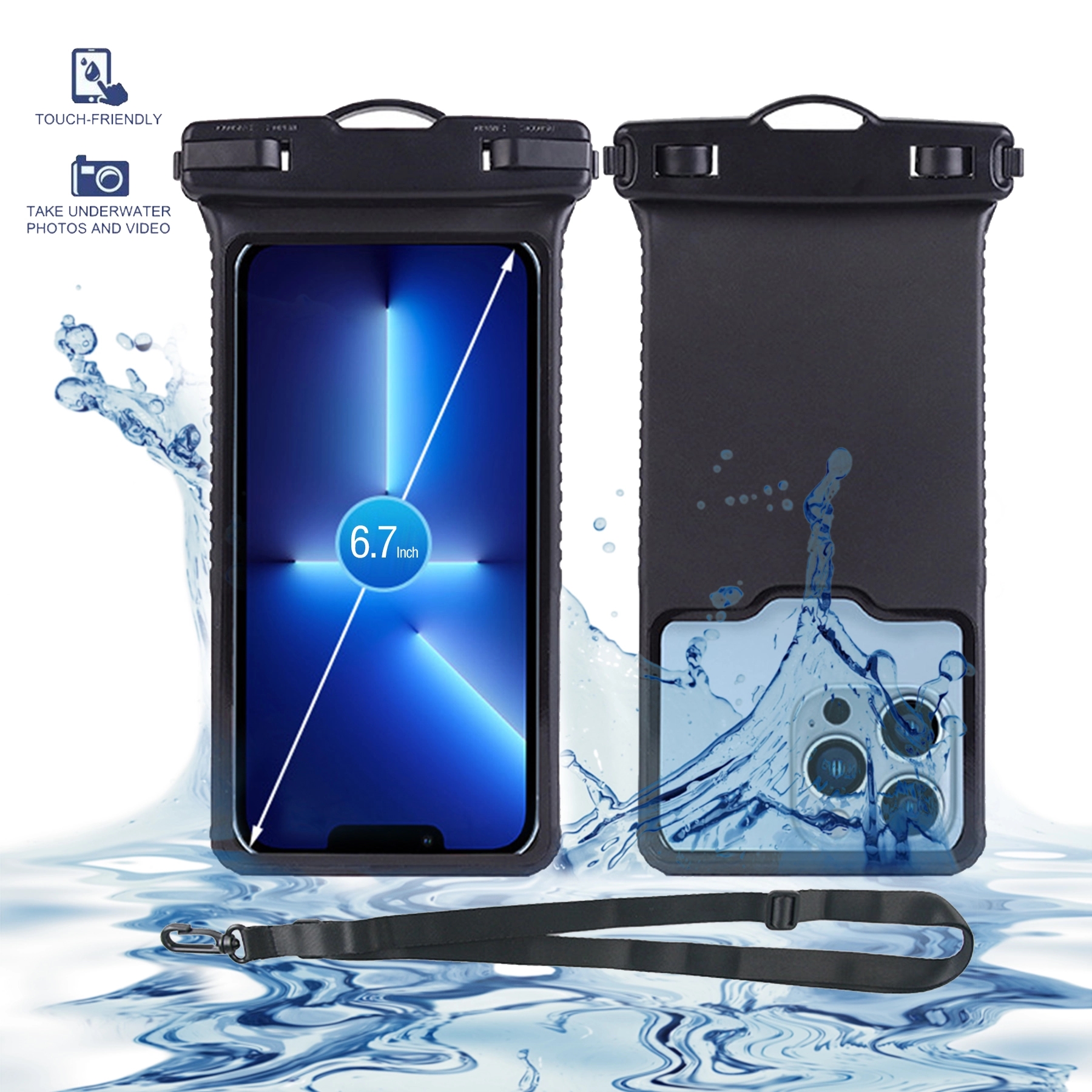 Plastic Anti-Fall And Waterproof Mobile Phone Bag 1