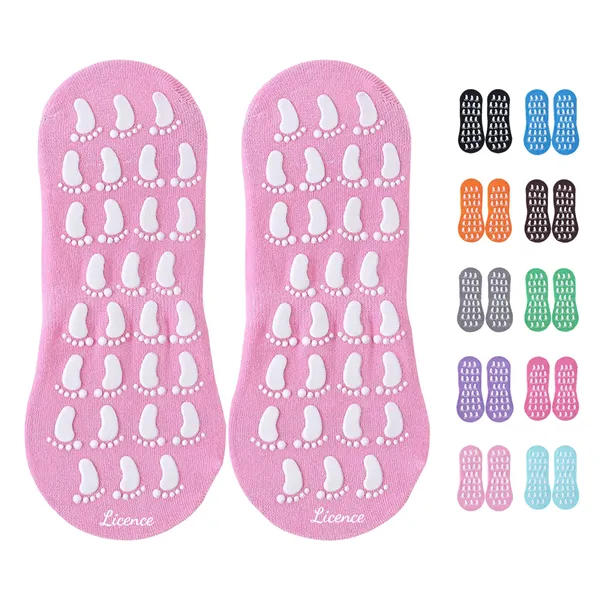 Yoga Pilates Non Slip Socks With Grippers Women